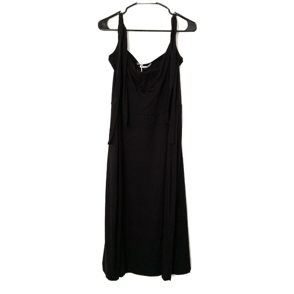Reformation Black Wells Tie Shoulder Dress - Picture 5 of 11